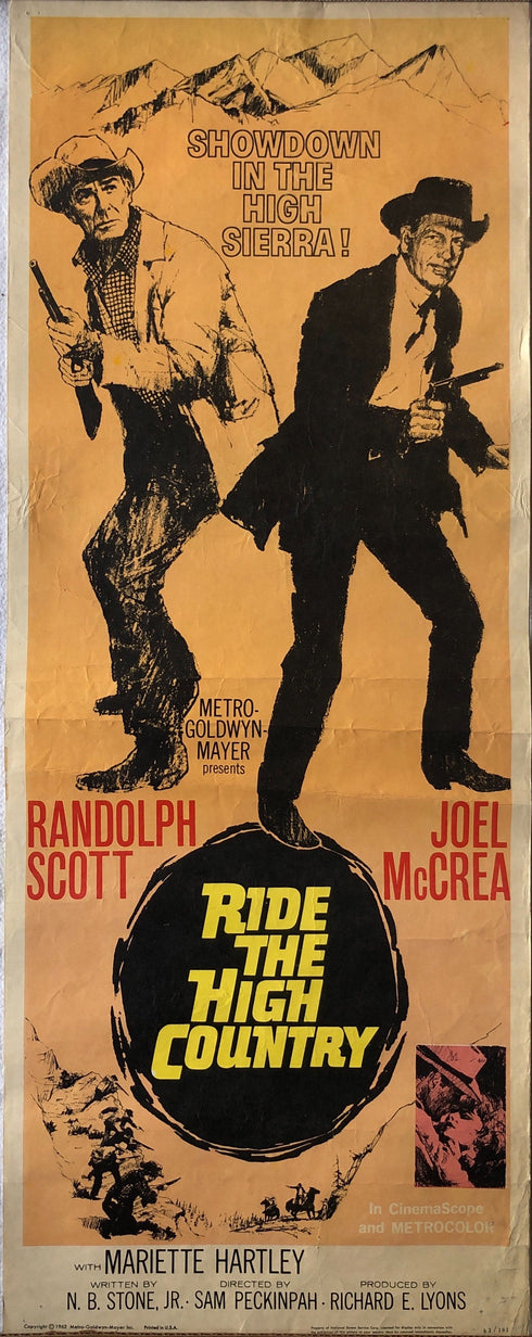 ride the high country 1962 insert card
